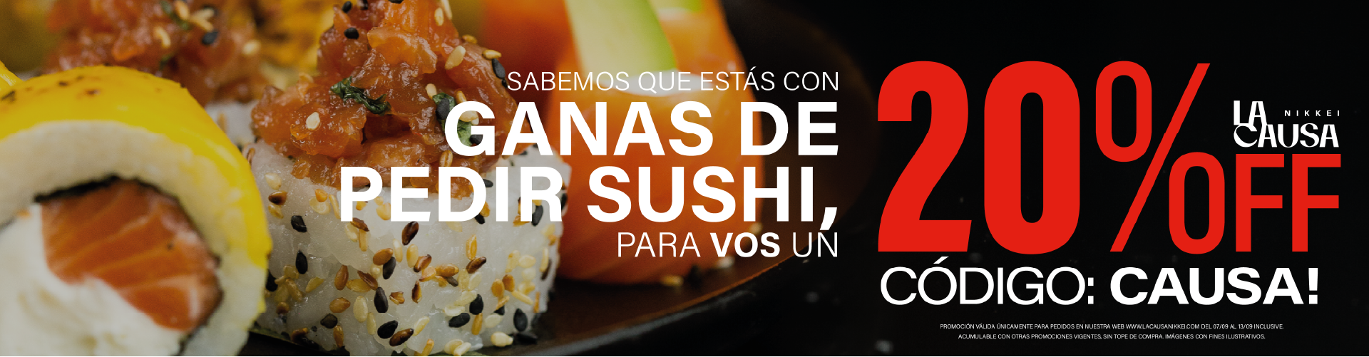 Imagen de Septiembre tiene su  Causa - 20 off 